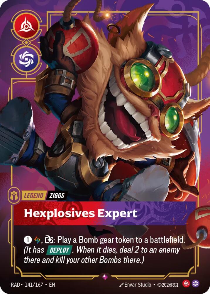 Ziggs, Hexplosives Expert (141/167) [Radiance] - The Mythic Store | 24h Order Processing