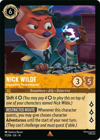 Nick Wilde - Inquisitive Harbormaster (11/204) [Hyperia City] - The Mythic Store | 24h Order Processing