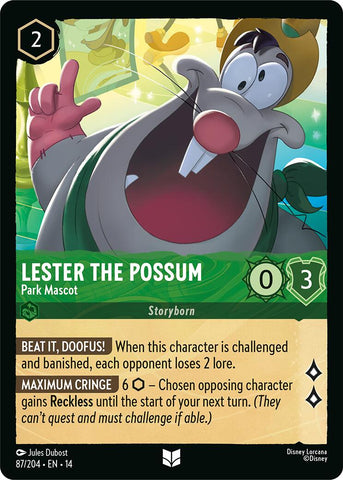 Lester the Possum - Park Mascot (87/204) [Hyperia City] - The Mythic Store | 24h Order Processing