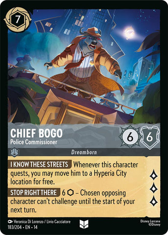 Chief Bogo - Police Commissioner (183/204) [Hyperia City] - The Mythic Store | 24h Order Processing