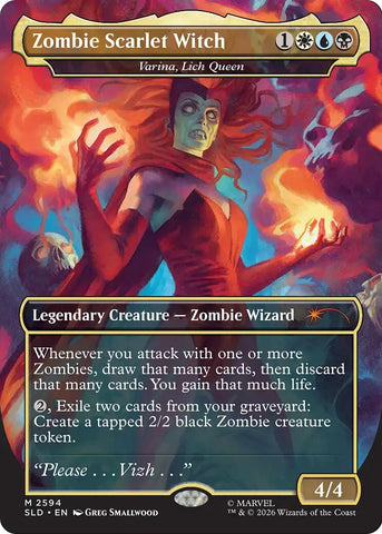 Zombie Scarlet Witch - Varina, Lich Queen [Secret Lair Drop Series] - The Mythic Store | 24h Order Processing