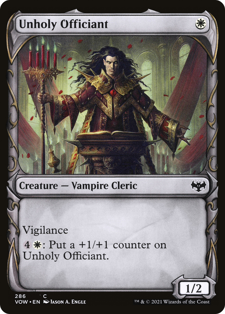 Unholy Officiant (Showcase Fang Frame) [Innistrad: Crimson Vow] - The Mythic Store | 24h Order Processing