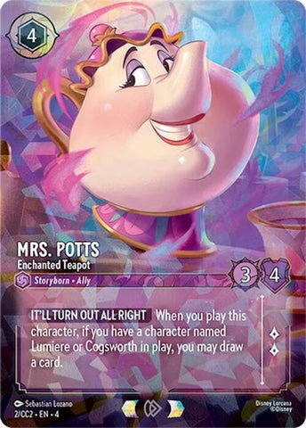 Mrs. Potts - Enchanted Teapot (2) [Promo Cards] - The Mythic Store | 24h Order Processing
