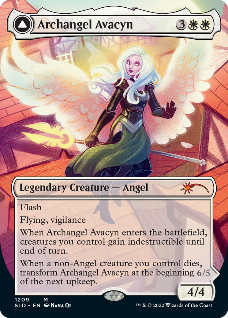 Archangel Avacyn // Avacyn, the Purifier (Display Commander) (Borderless) [Secret Lair: From Cute to Brute] - The Mythic Store | 24h Order Processing