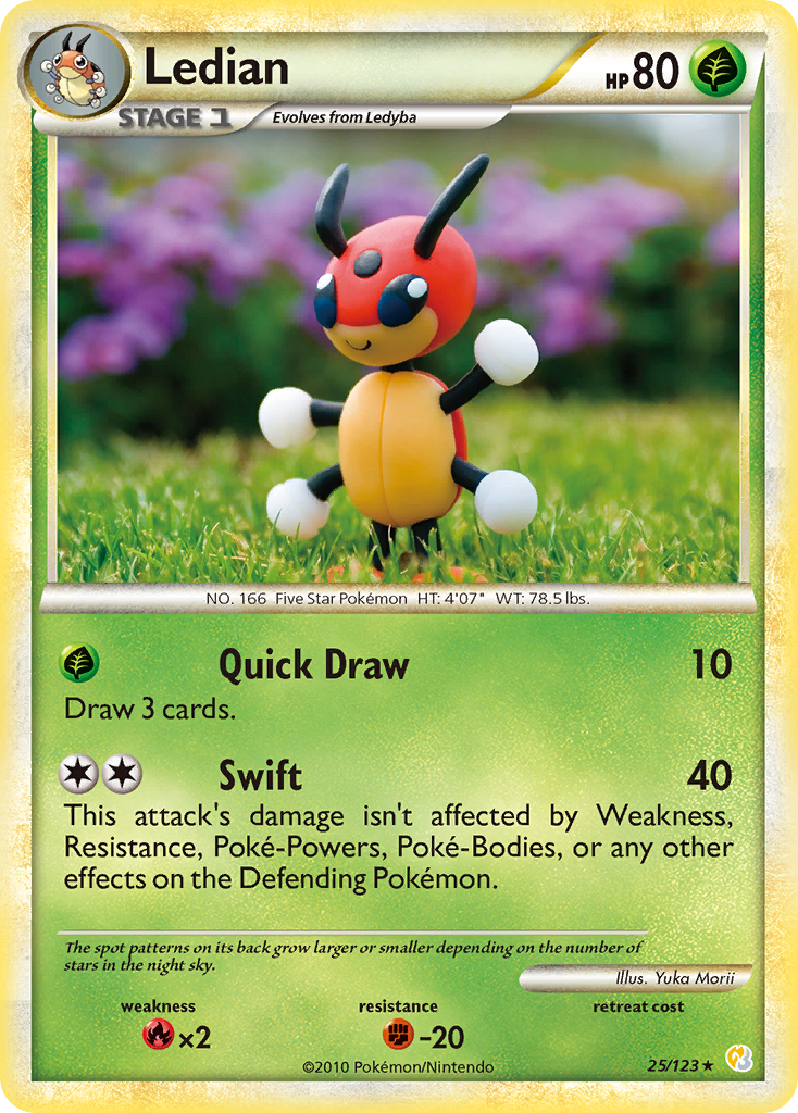 Ledian (25/123) [HeartGold & SoulSilver: Base Set] - The Mythic Store | 24h Order Processing