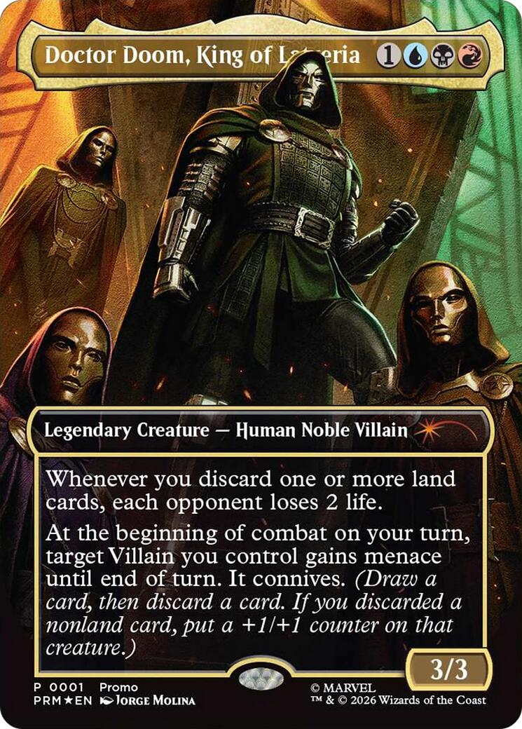 Doctor Doom, King of Latveria (Borderless) (0001) [Marvel Super Heroes Promos]