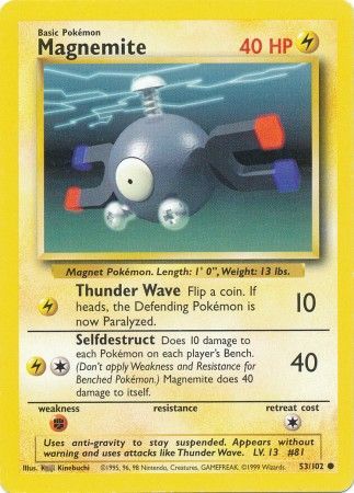 Magnemite (53/102) [Base Set Unlimited] - The Mythic Store | 24h Order Processing