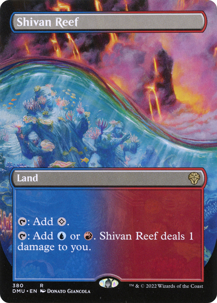 Shivan Reef (Borderless Alternate Art) [Dominaria United] - The Mythic Store | 24h Order Processing