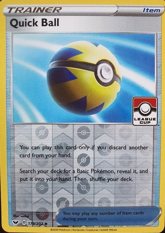 Quick Ball (179/202) (League Promo Staff) [Sword & Shield: Base Set] - The Mythic Store | 24h Order Processing