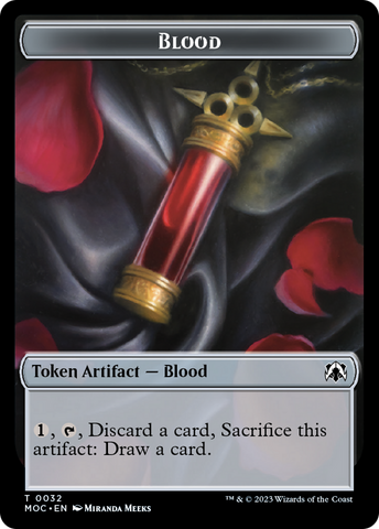 Blood // Shapeshifter Double-Sided Token [March of the Machine Commander Tokens] - The Mythic Store | 24h Order Processing