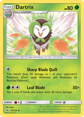 Dartrix (10/149) [Sun & Moon: Base Set] - The Mythic Store | 24h Order Processing