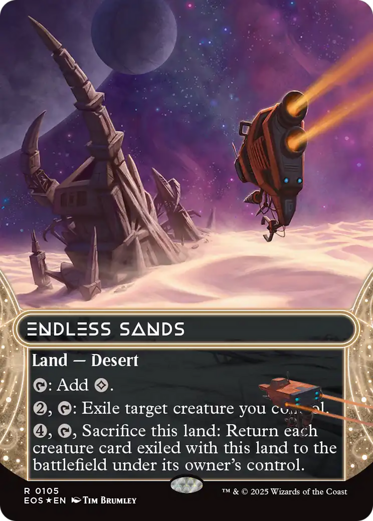 Endless Sands (0105) (Borderless) (Galaxy Foil) [Edge of Eternities: Stellar Sights] - The Mythic Store | 24h Order Processing