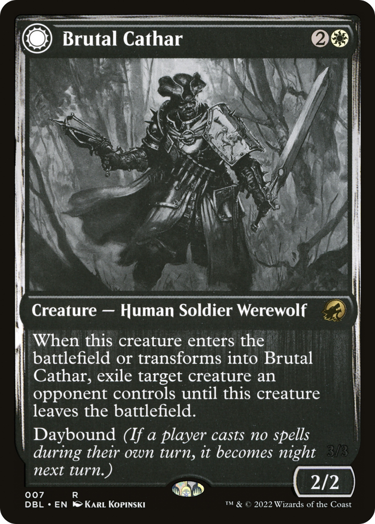 Brutal Cathar // Moonrage Brute [Innistrad: Double Feature] - The Mythic Store | 24h Order Processing