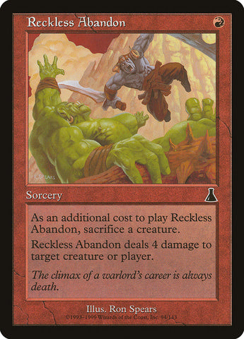 Reckless Abandon [Urza's Destiny] - The Mythic Store | 24h Order Processing