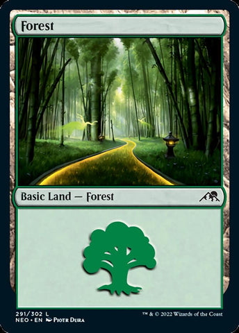 Forest (291) [Kamigawa: Neon Dynasty] - The Mythic Store | 24h Order Processing