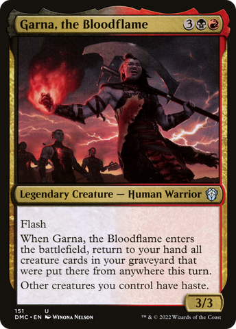 Garna, the Bloodflame [Dominaria United Commander] - The Mythic Store | 24h Order Processing