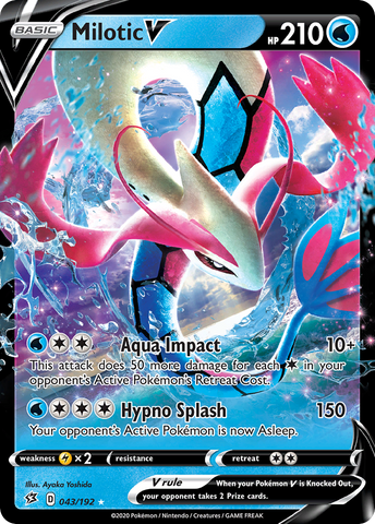 Milotic V (043/192) [Sword & Shield: Rebel Clash] - The Mythic Store | 24h Order Processing