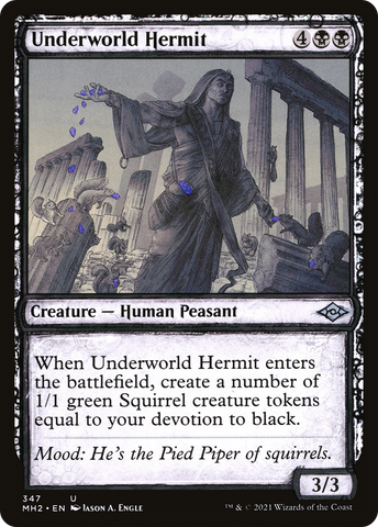 Underworld Hermit (Sketch) [Modern Horizons 2] - The Mythic Store | 24h Order Processing