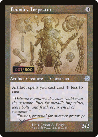 Foundry Inspector (Retro Schematic) (Serialized) [The Brothers' War Retro Artifacts] - The Mythic Store | 24h Order Processing