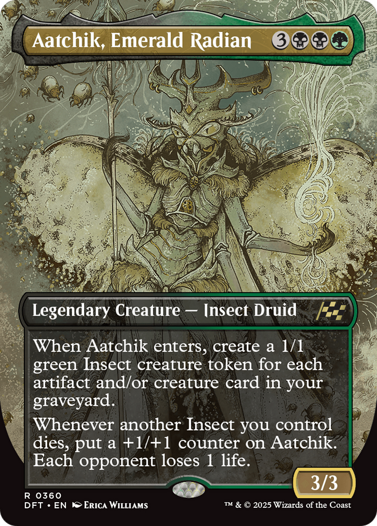 Aatchik, Emerald Radian (Borderless) [Aetherdrift] - The Mythic Store | 24h Order Processing