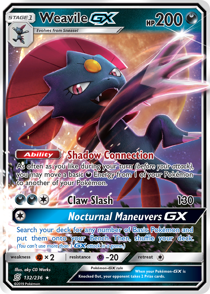Weavile GX (132/236) [Sun & Moon: Unified Minds] - The Mythic Store | 24h Order Processing