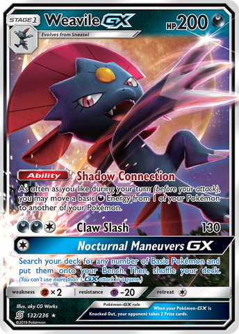 Weavile GX (132/236) [Sun & Moon: Unified Minds] - The Mythic Store | 24h Order Processing