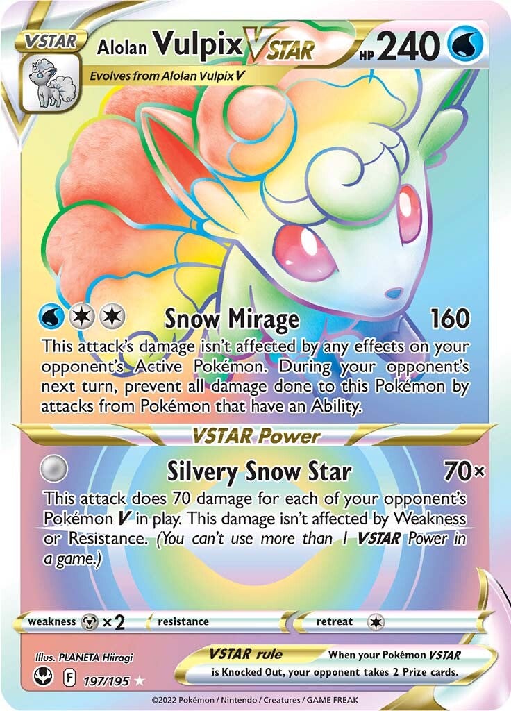 Alolan Vulpix VSTAR (197/195) [Sword & Shield: Silver Tempest] - The Mythic Store | 24h Order Processing