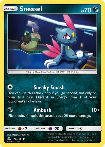 Sneasel (73/156) [Sun & Moon: Ultra Prism] - The Mythic Store | 24h Order Processing
