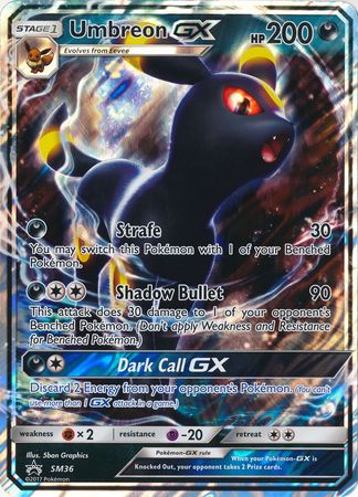 Umbreon GX (SM36) (Jumbo Card) [Sun & Moon: Black Star Promos] - The Mythic Store | 24h Order Processing