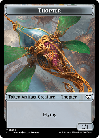Thopter // Treasure Double-Sided Token [Outlaws of Thunder Junction Commander Tokens] - The Mythic Store | 24h Order Processing