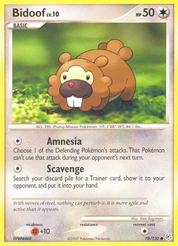 Bidoof (70/130) [Diamond & Pearl: Base Set] - The Mythic Store | 24h Order Processing