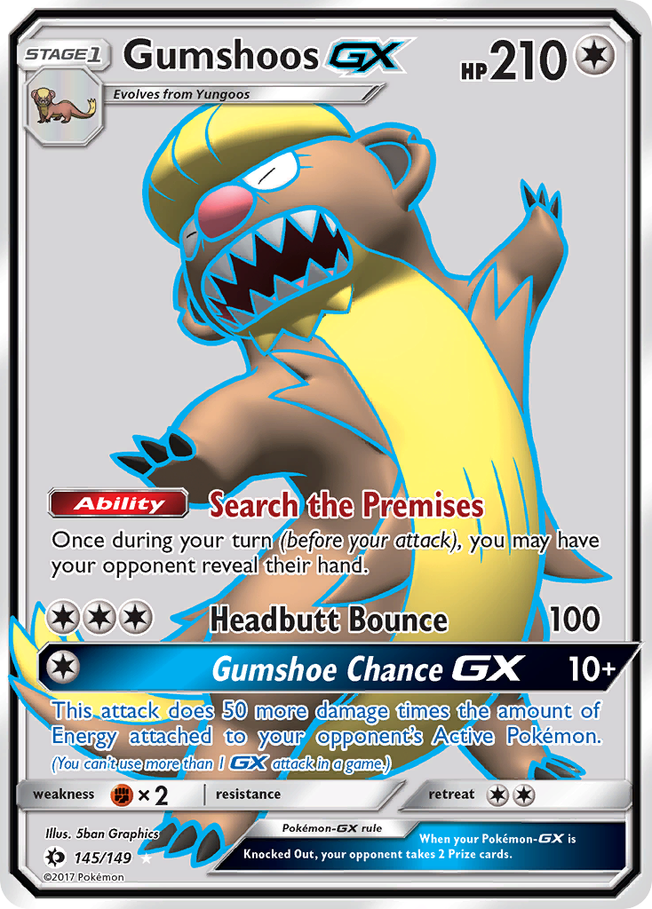 Gumshoos GX (145/149) [Sun & Moon: Base Set] - The Mythic Store | 24h Order Processing