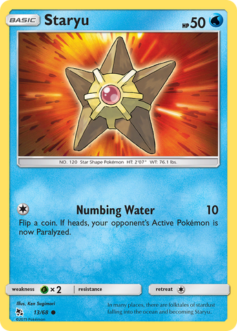 Staryu (13/68) [Sun & Moon: Hidden Fates] - The Mythic Store | 24h Order Processing