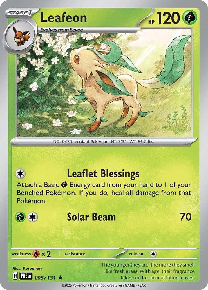 Leafeon (005/131) [Scarlet & Violet: Prismatic Evolutions] - The Mythic Store | 24h Order Processing