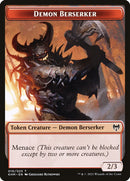 Human Warrior // Demon Berserker Double-Sided Token [Kaldheim Tokens] - The Mythic Store | 24h Order Processing