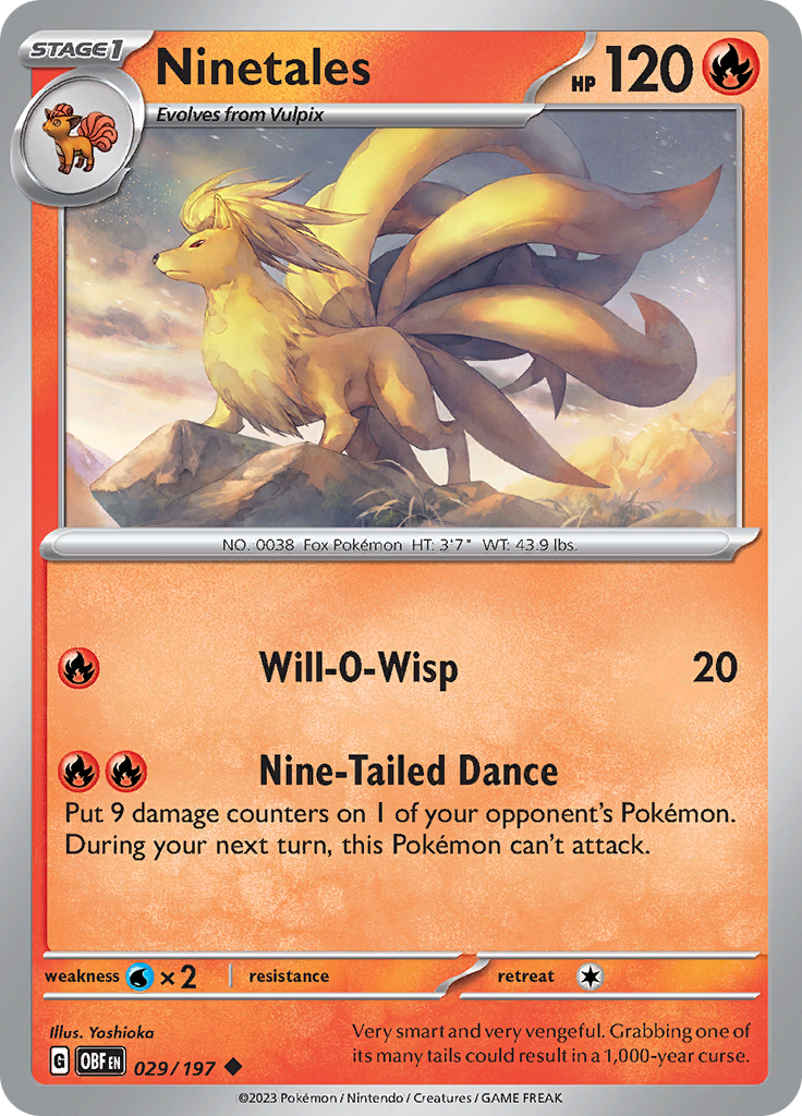 Ninetales (029/197) [Scarlet & Violet: Obsidian Flames] - The Mythic Store | 24h Order Processing