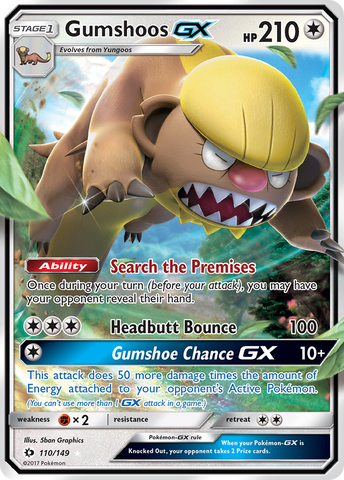 Gumshoos GX (110/149) [Sun & Moon: Base Set] - The Mythic Store | 24h Order Processing
