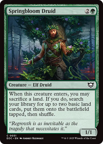 Springbloom Druid [Edge of Eternities Commander] - The Mythic Store | 24h Order Processing