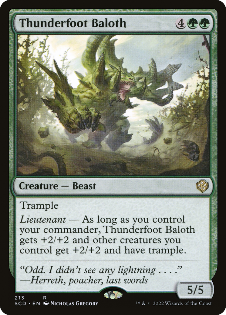 Thunderfoot Baloth [Starter Commander Decks] - The Mythic Store | 24h Order Processing