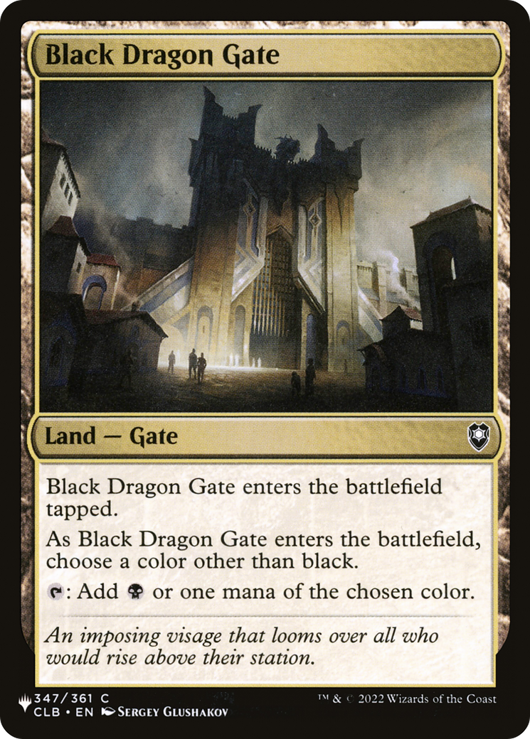 Black Dragon Gate [The List] - The Mythic Store | 24h Order Processing