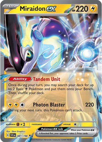 Miraidon ex (081/198) (Jumbo Card) [Scarlet & Violet: Base Set] - The Mythic Store | 24h Order Processing