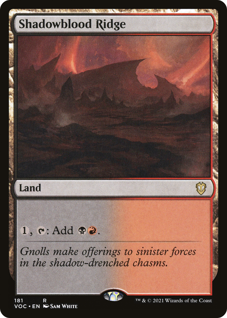 Shadowblood Ridge [Innistrad: Crimson Vow Commander] - The Mythic Store | 24h Order Processing
