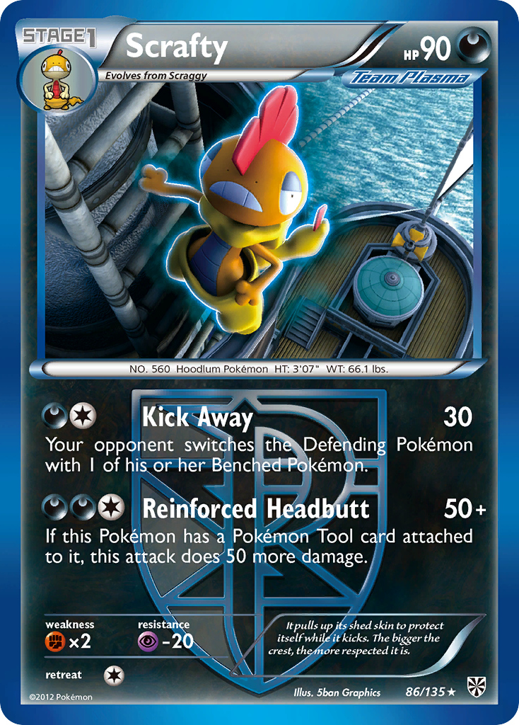 Scrafty (86/135) [Black & White: Plasma Storm] - The Mythic Store | 24h Order Processing