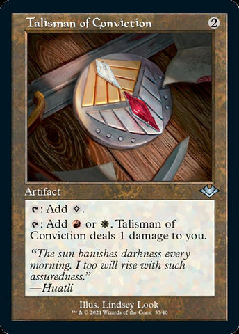 Talisman of Conviction (Retro Foil Etched) [Modern Horizons] - The Mythic Store | 24h Order Processing
