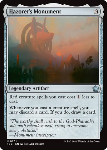 Hazoret's Monument [Foundations Commander] - The Mythic Store | 24h Order Processing