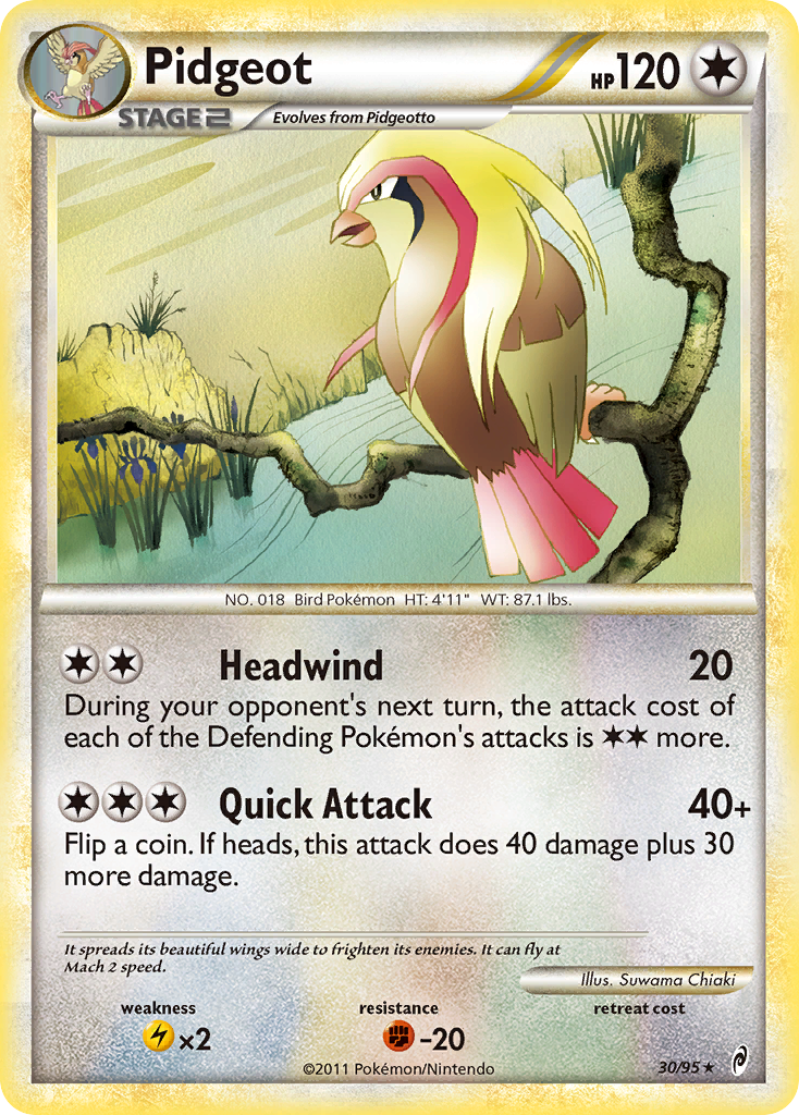 Pidgeot (30/95) [HeartGold & SoulSilver: Call of Legends] - The Mythic Store | 24h Order Processing