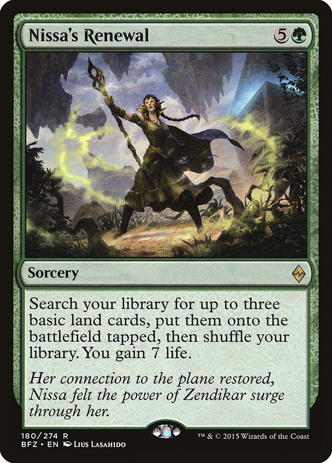 Nissa's Renewal [Battle for Zendikar] - The Mythic Store | 24h Order Processing