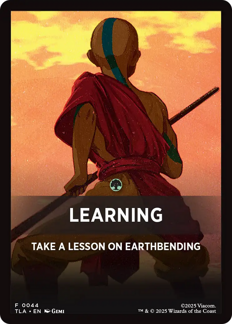 Learning Theme Card [Avatar: The Last Airbender Tokens] - The Mythic Store | 24h Order Processing