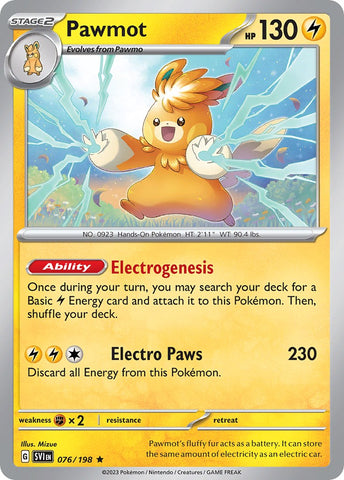 Pawmot (076/198) (Theme Deck Exclusive) [Scarlet & Violet: Base Set] - The Mythic Store | 24h Order Processing