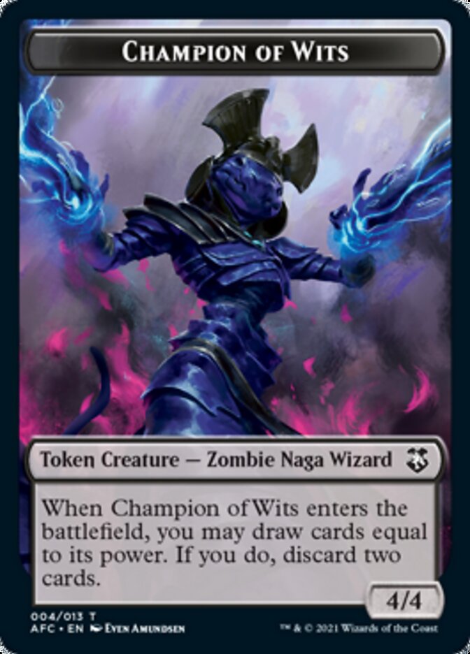 Champion of Wits // Illusion Double-Sided Token [Dungeons & Dragons: Adventures in the Forgotten Realms Commander Tokens] - The Mythic Store | 24h Order Processing